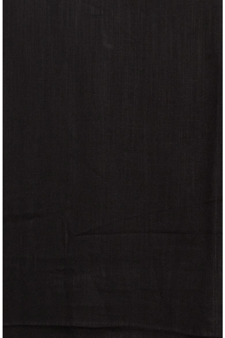 Eyelash Wrap Scarf, Alternate, color, BLACK