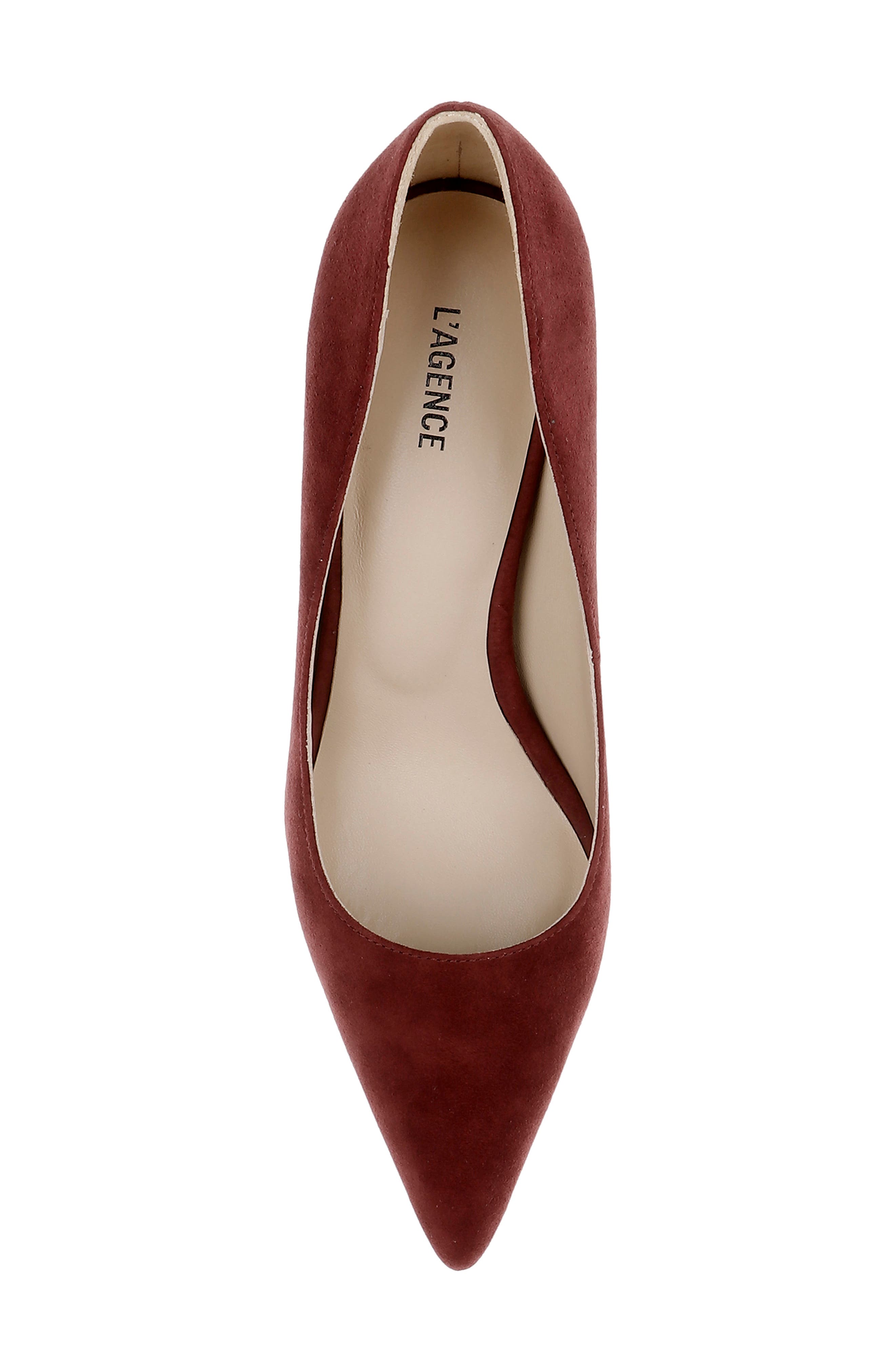 L'AGENCE Maelle Pointed Toe Pump, Alternate, color, Spice Suede