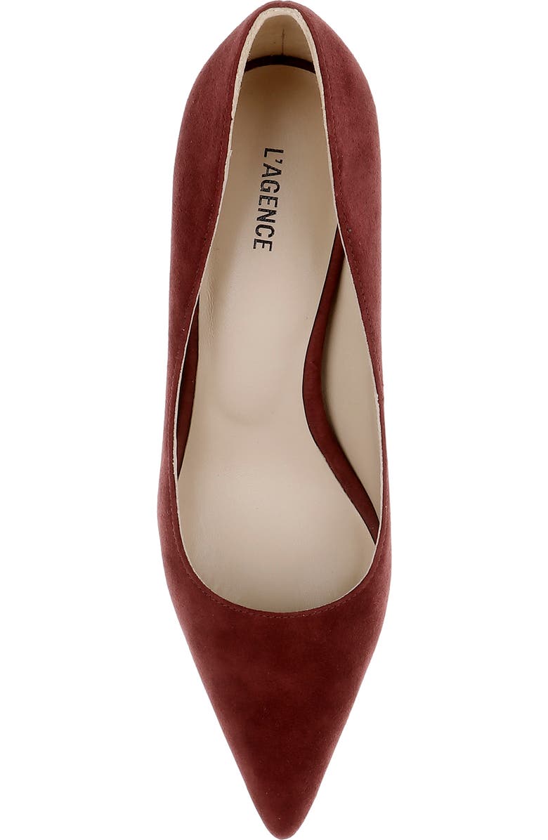 L'AGENCE Maelle Pointed Toe Pump, Alternate, color, Spice Suede