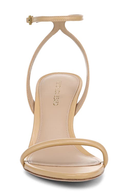 Veronica Beard Sylvie Leather Ankle-strap Sandals In Wheat
