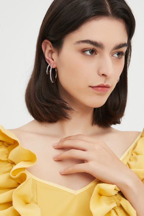 Classicharms Gaia Celestial Sunburst Hoop Earrings In Gold