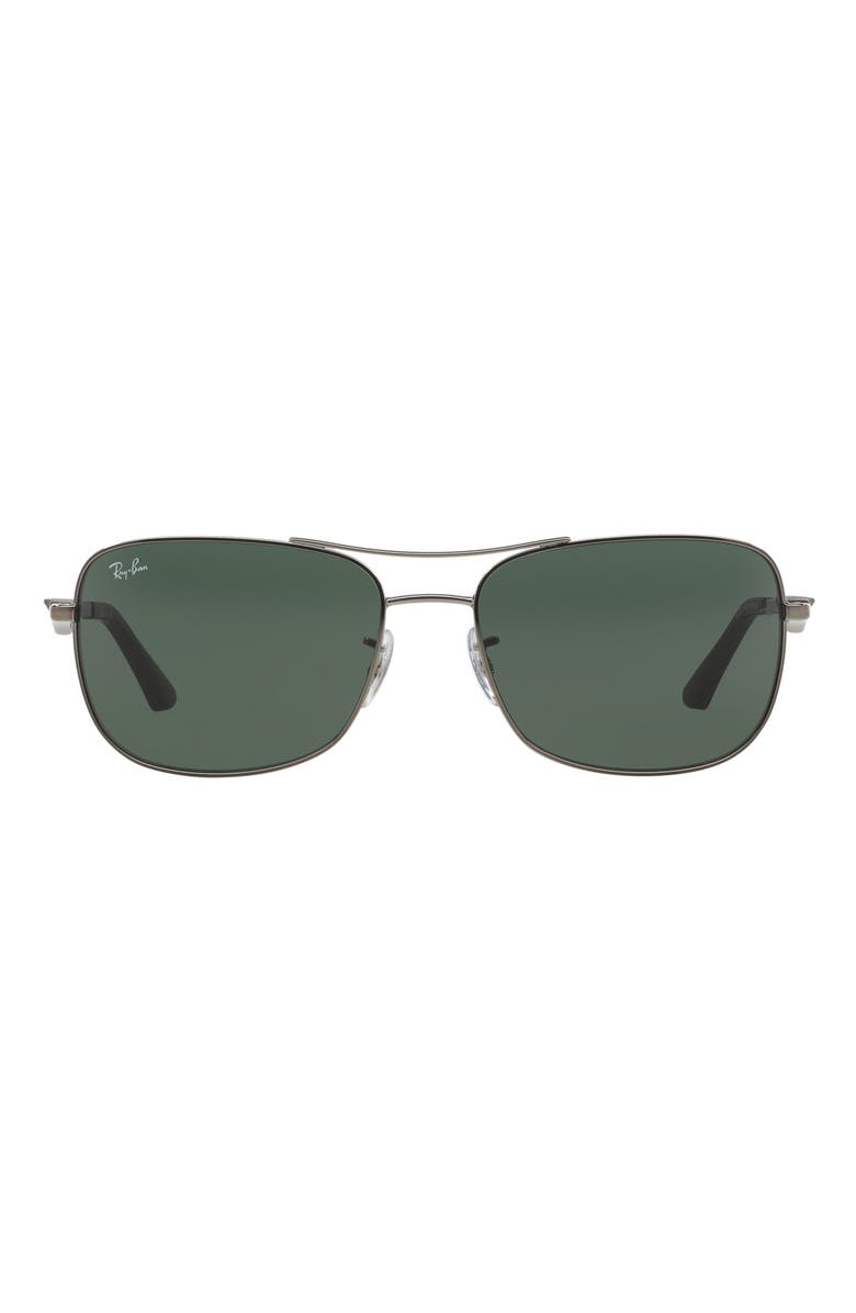 Ray-Ban 61mm Square Sunglasses, Main, color, 