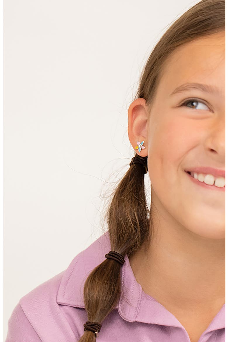 Fun Multicolor Summer Flower Earrings, Alternate, color, Yellow