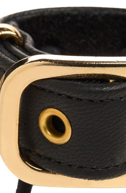 The Leather Buckle Pony Wrap