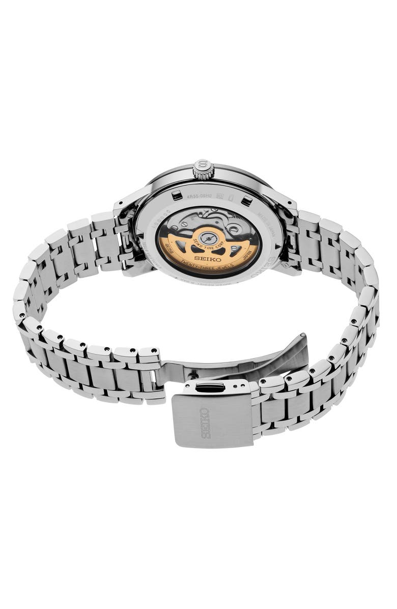 SEIKO WATCHES Presage Automatic Bracelet Watch, 39.5mm, Alternate, color, Mint Green