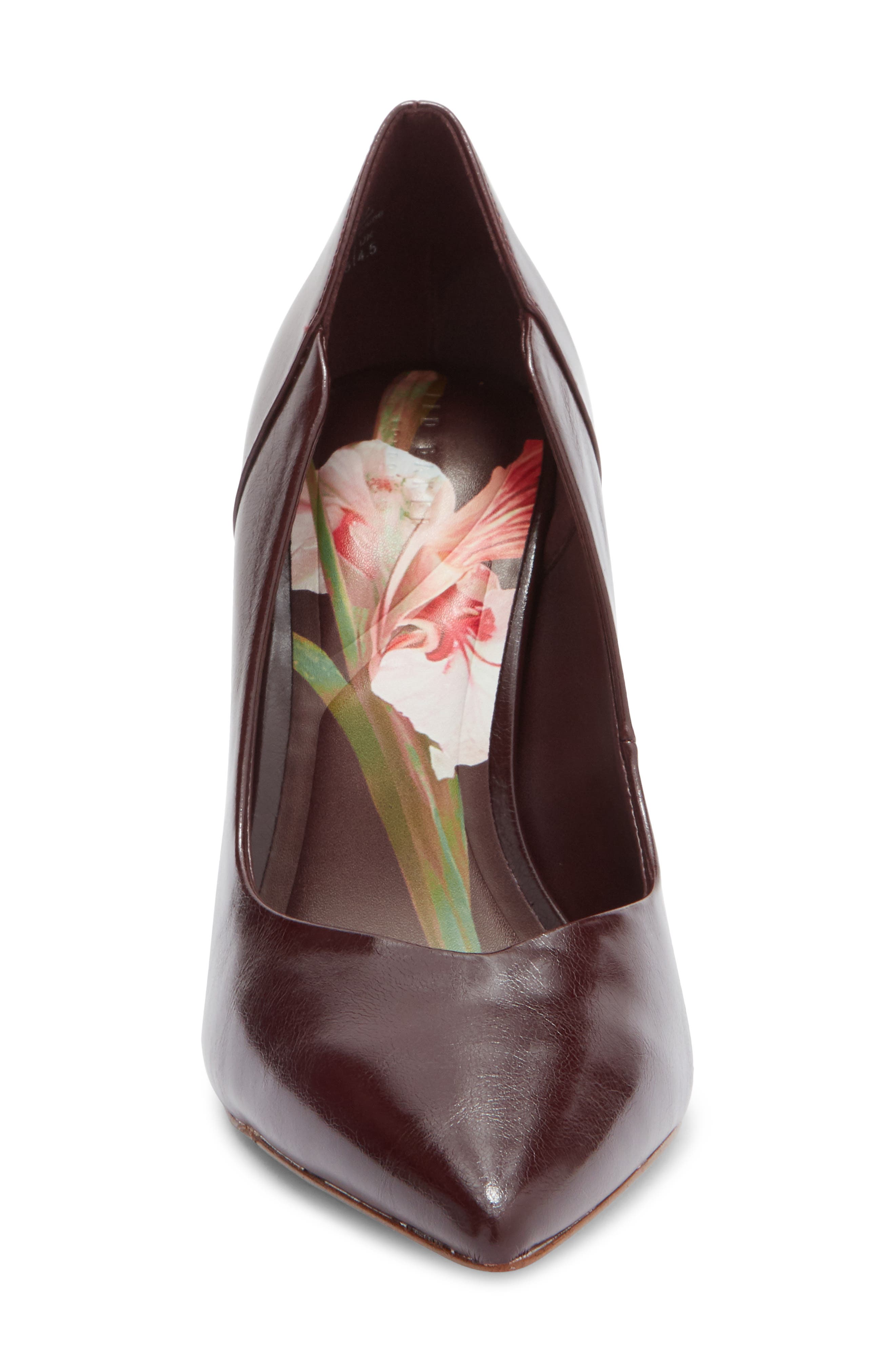 Ted Baker London Camilla Pointed Toe Pump, Alternate, color, Bordeaux