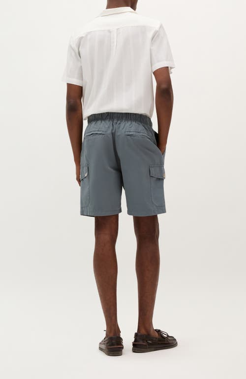 Scalpers Cruz Linen Cargo Shorts In Gray