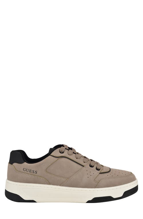 Guess Men's Jeril Casual Lace Up Fashion Sneakers In Light Grey