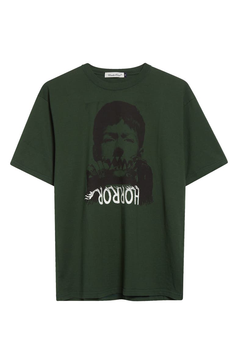 Undercover Horror Graphic T-Shirt, Alternate, color, Khaki Green