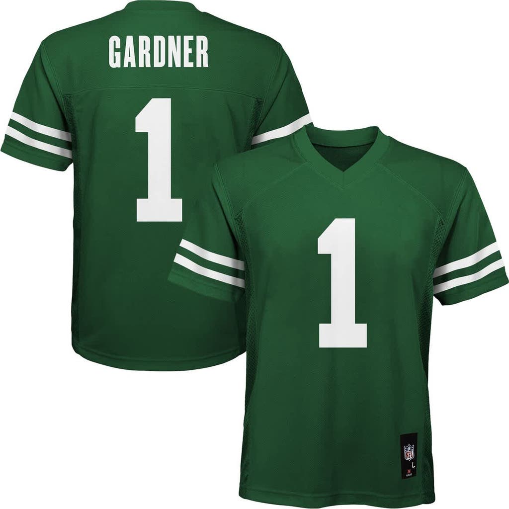 Outerstuff Kids' Youth Ahmad Sauce Gardner Green New York Jets Replica Player Jersey