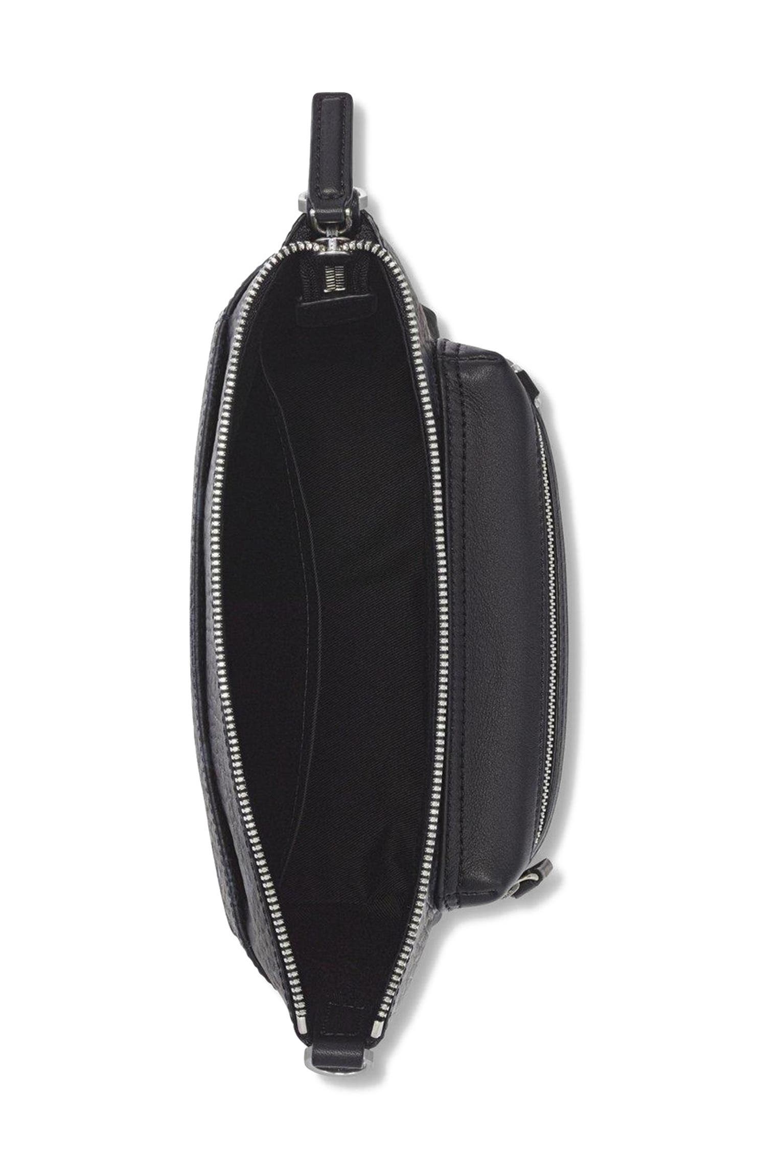 MCM Aren Crossbody in Visetos, Alternate, color, Black