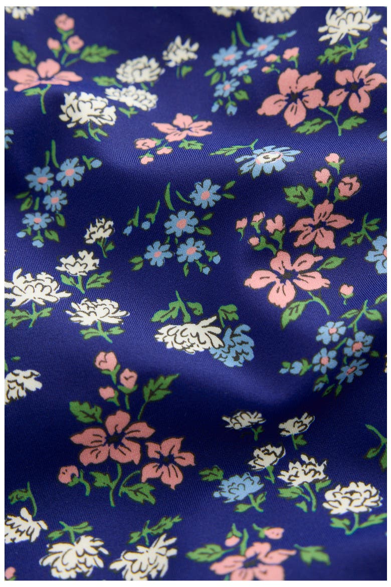 Kids' Hallie Frill Strap One-Piece Swimsuit, Alternate, color, SAPPHIRE BLUE MEADOW FLORAL