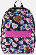 Deux par Deux Hearts Lightweight Spacious Backpack