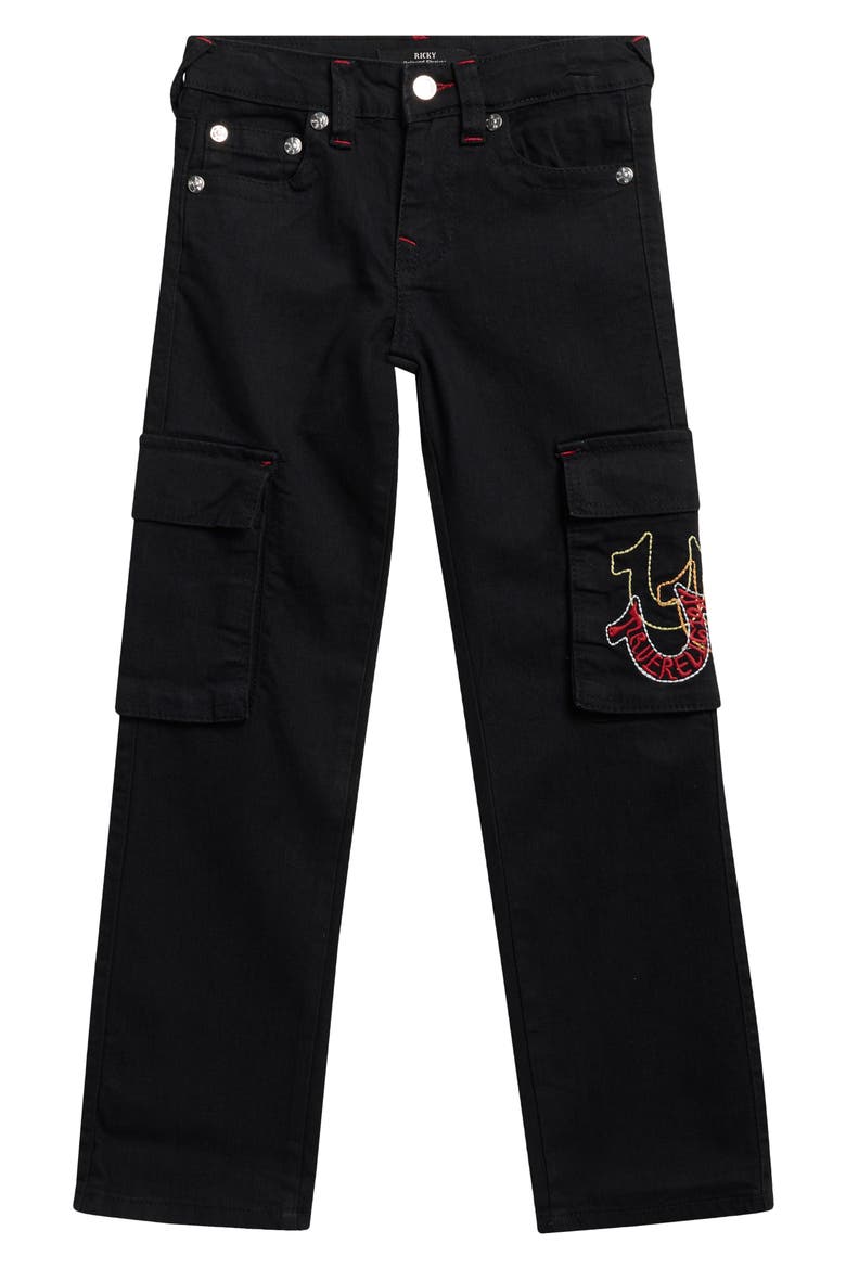 Kids' Bootcut Jeans, Main, color, BLACK
