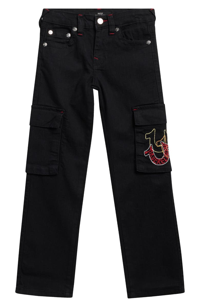 True Religion Kids' Bootcut Jeans, Main, color, Black