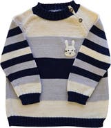 Melange Collection Bunny Striped Sweater