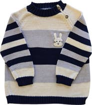 Melange Collection Bunny Striped Sweater