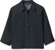 rag & bone Elly Crop Button-Up Shirt