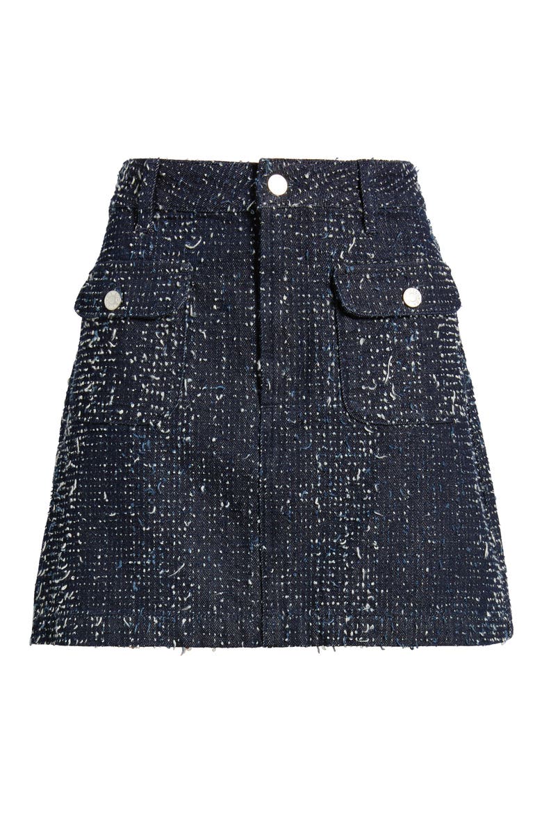 Abbot Denim Tweed A-Line Skirt, Alternate, color, DENIM TWEED