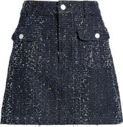 Rails Abbot Denim Tweed A-Line Skirt