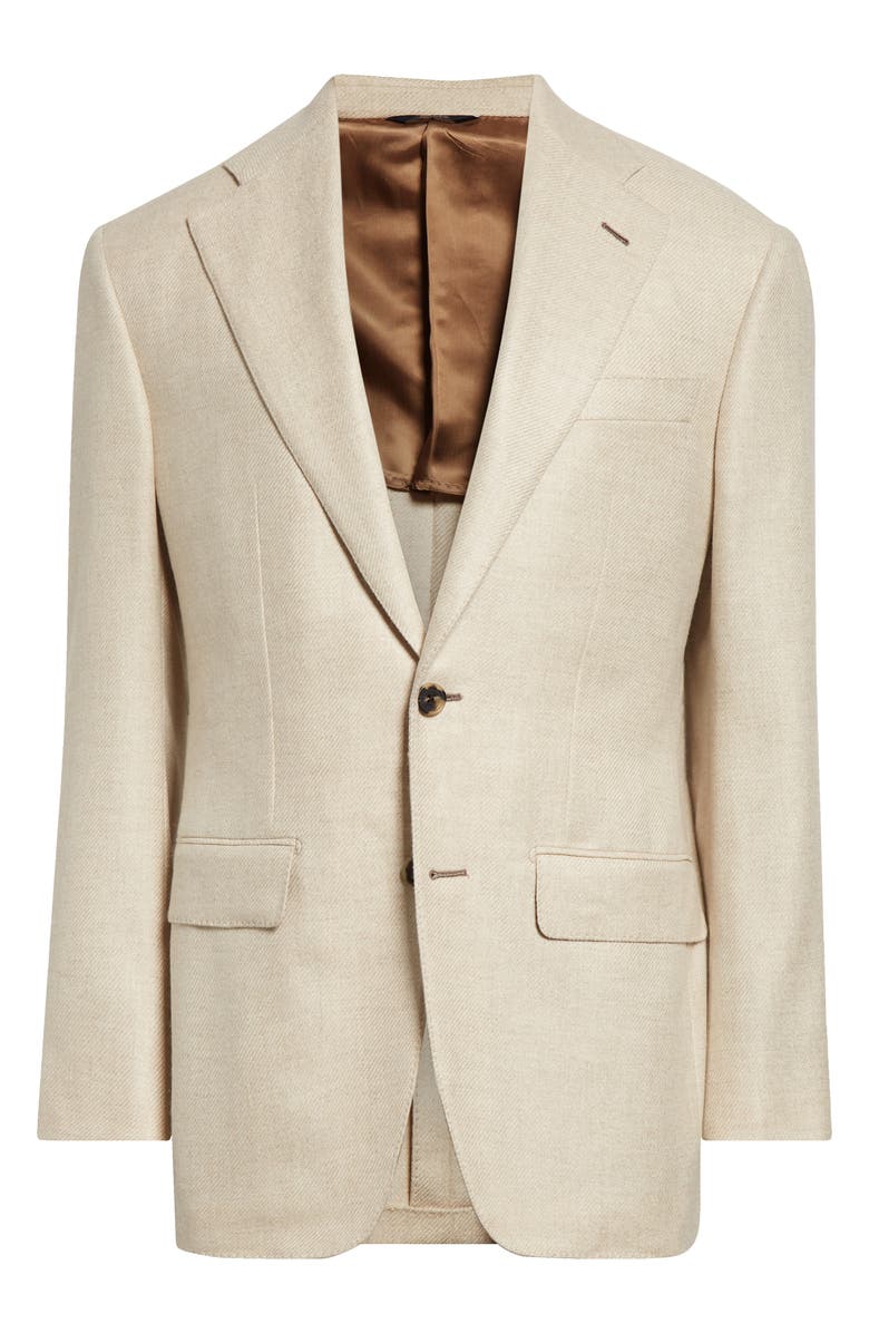 Thom Sweeney Structured Cashmere Sport Coat, Alternate, color, Oat