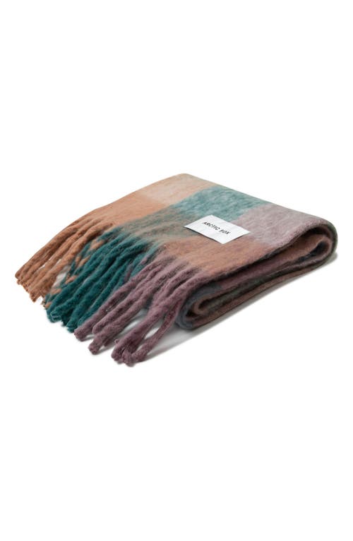 Arctic Fox & Co. Arctic Fox & Co The Reykjavik Check Fringe Scarf In Multi