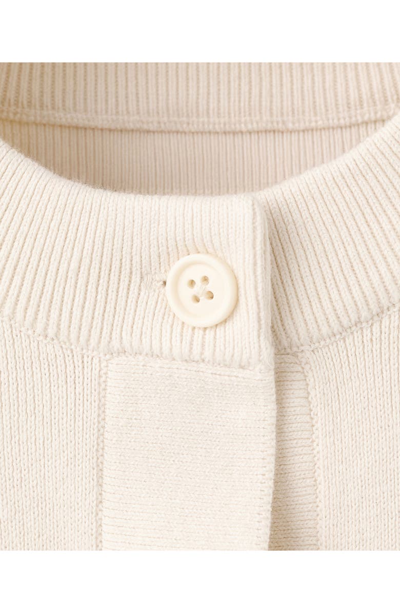 MANGO Gradient Short Sleeve Cotton Cardigan, Alternate, color, Pastel Yellow