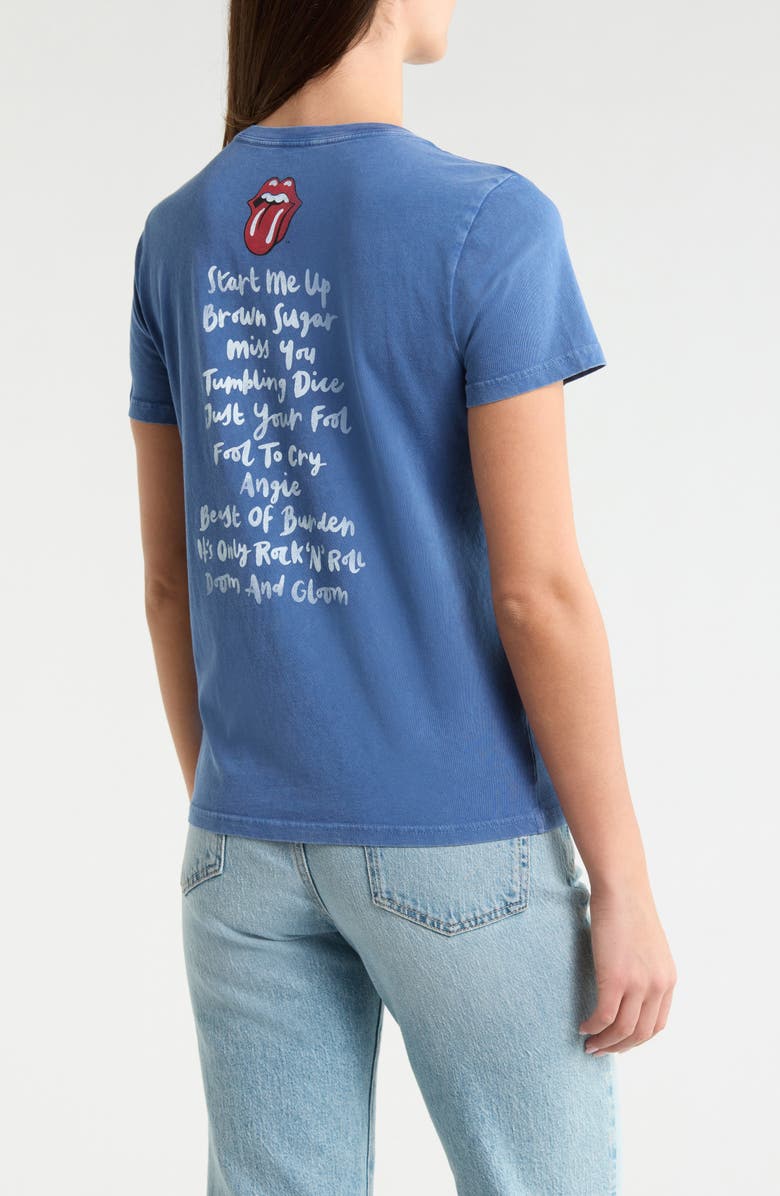 Lucky Brand Rolling Stones Cotton Graphic T-Shirt, Alternate, color, True Navy