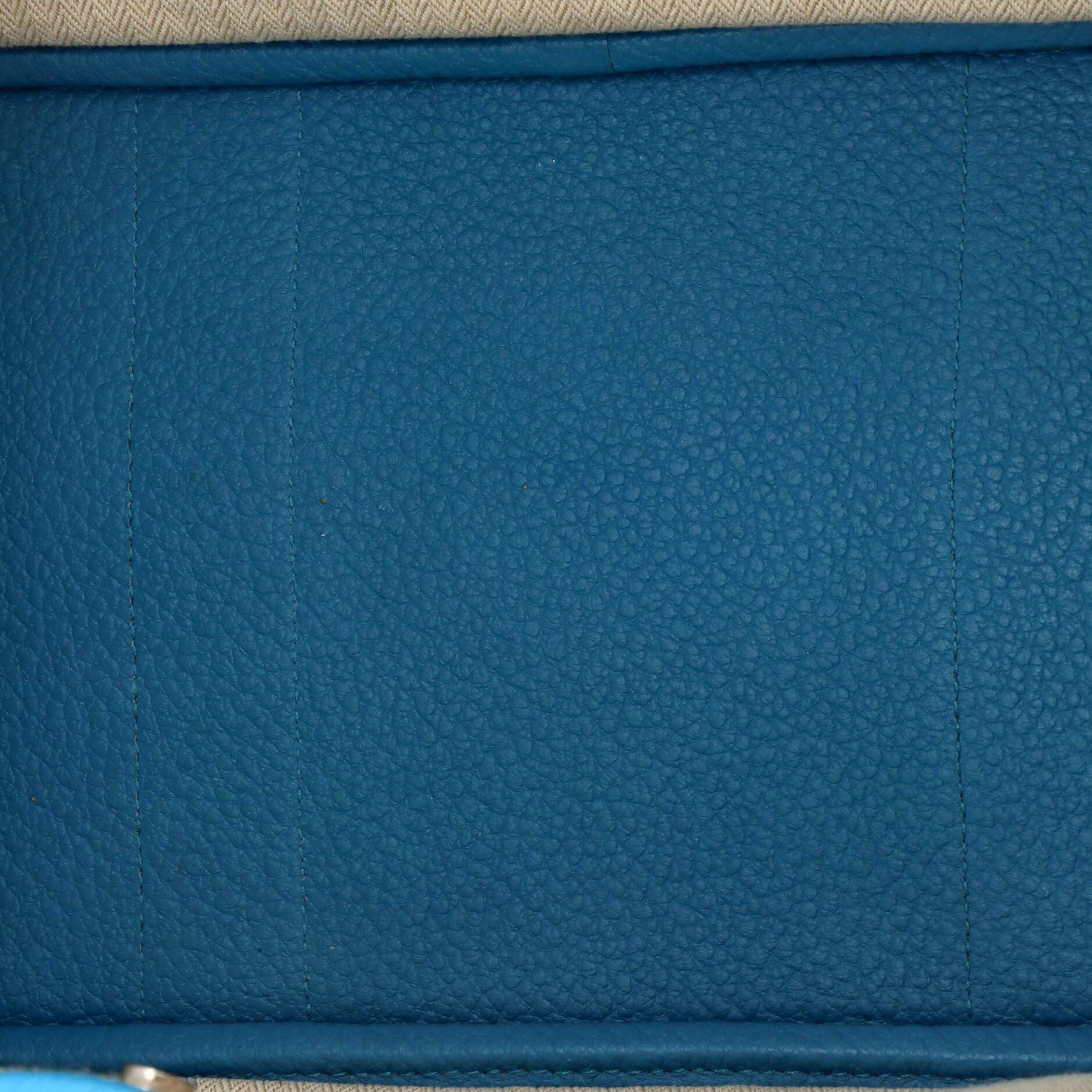 Pre-Owned Hermes Garden Party Tote Leather 36, Alternate, color, Turquoise