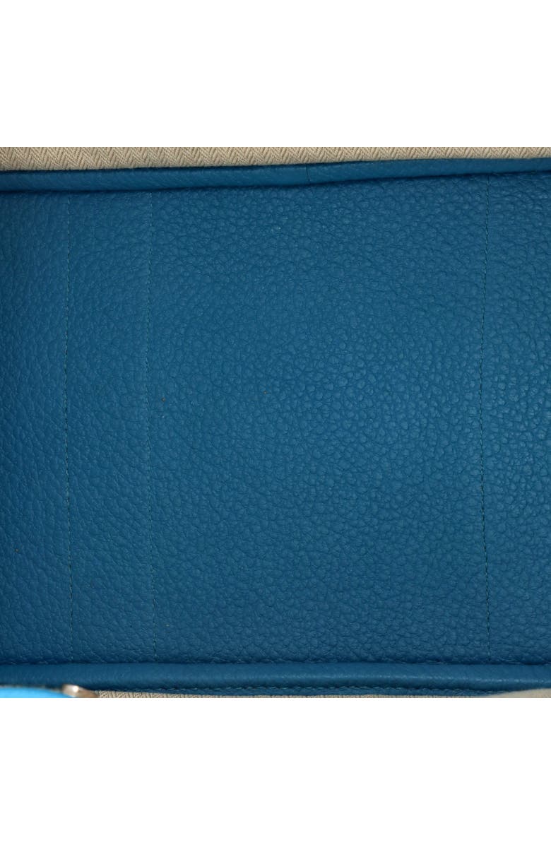 Pre-Owned Hermes Garden Party Tote Leather 36, Alternate, color, Turquoise