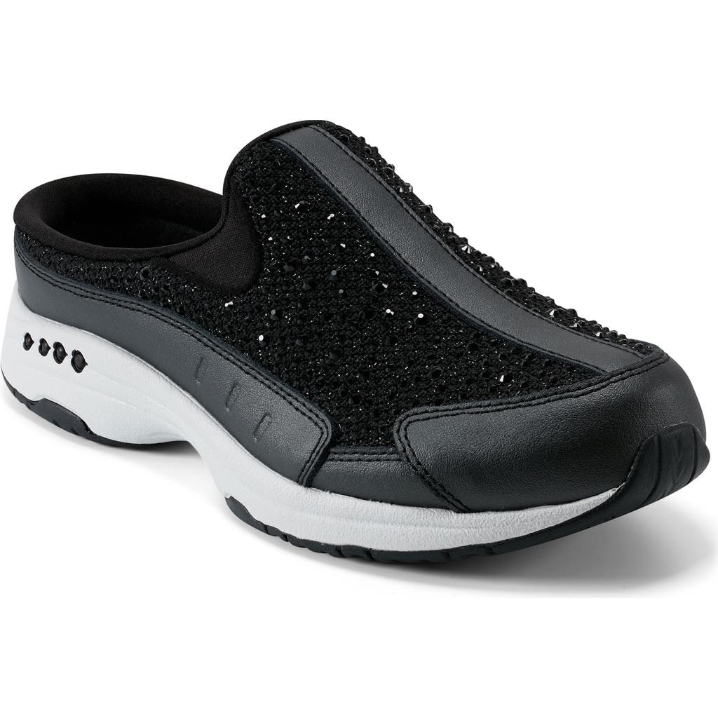 Easy Spirit Travel Sparkle Clog In Black