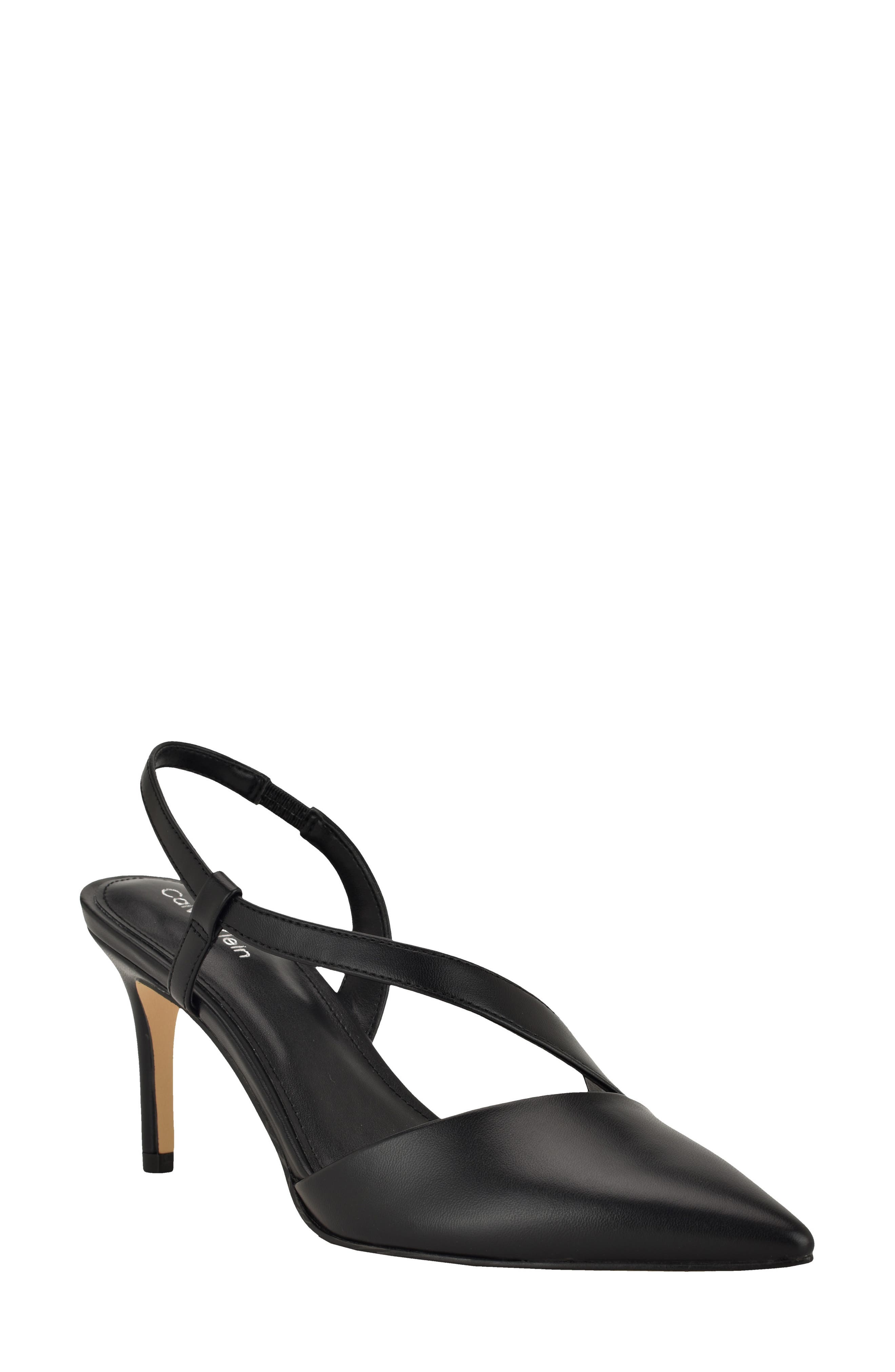 Calvin Klein Jistine Slingback Pump, Main, color, Black