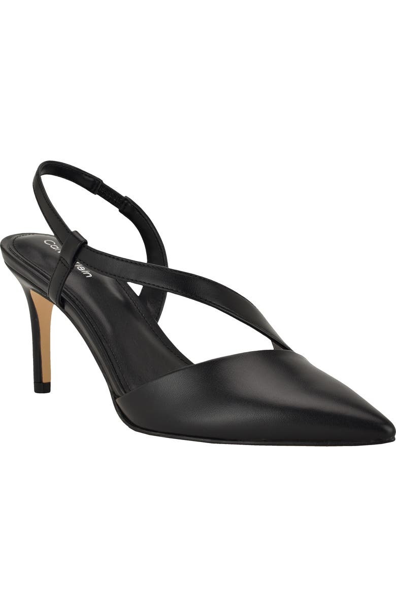 Calvin Klein Jistine Slingback Pump, Main, color, Black
