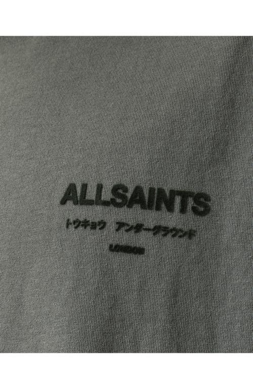 Allsaints Xander Crewneck T-shirt In Gray