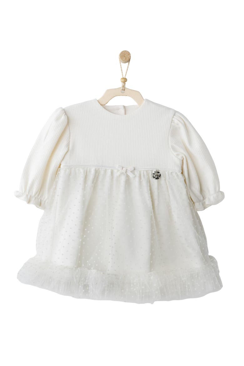 Snowflake Sparkle Dress, Alternate, color, Ivory