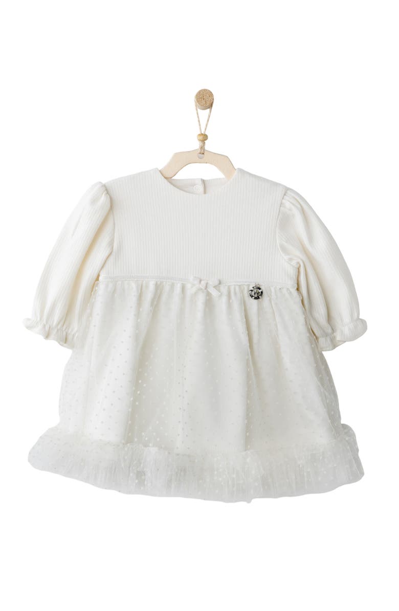 Andy Wawa Snowflake Sparkle Dress, Alternate, color, Ivory