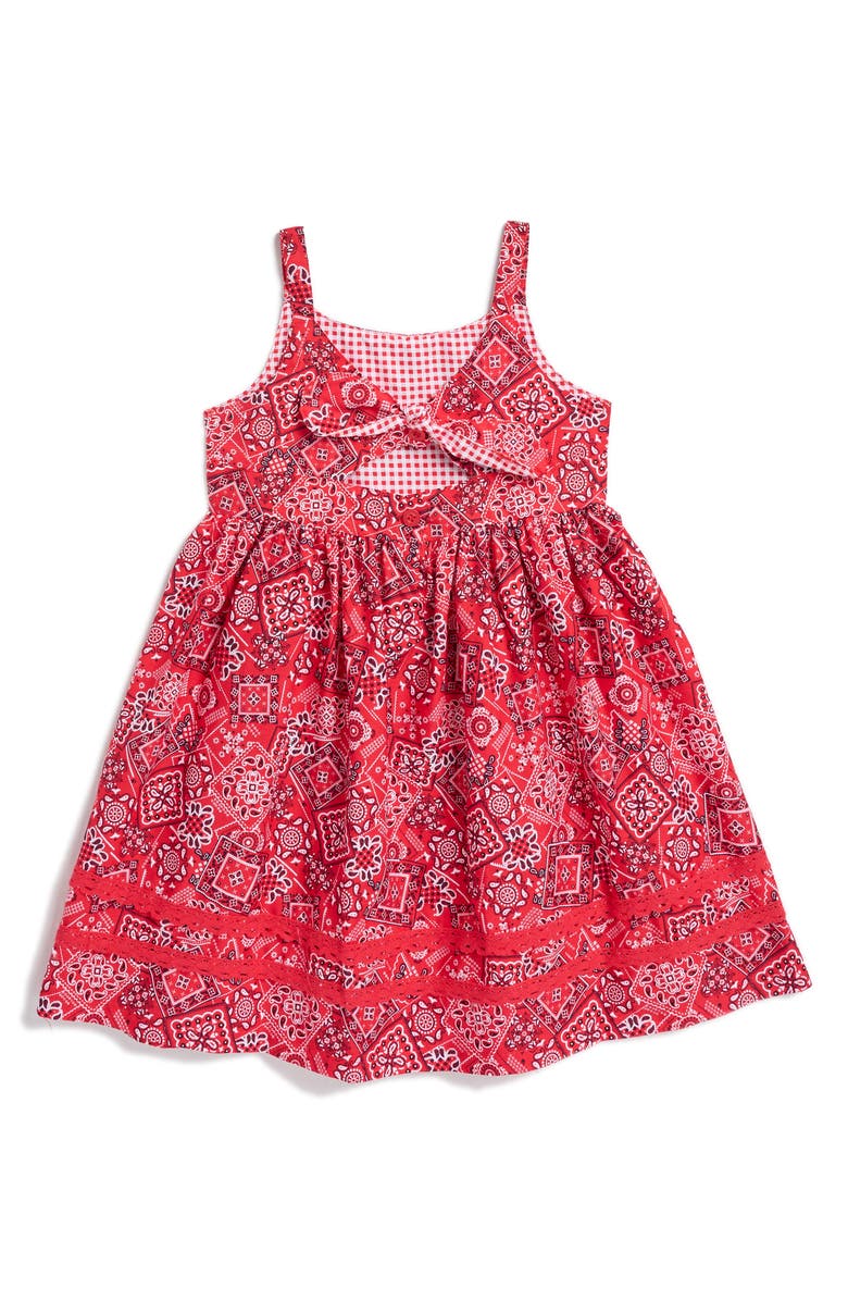 BLUEBERI boulevard Kids' Americana Patchwork Dress, Alternate, color, 