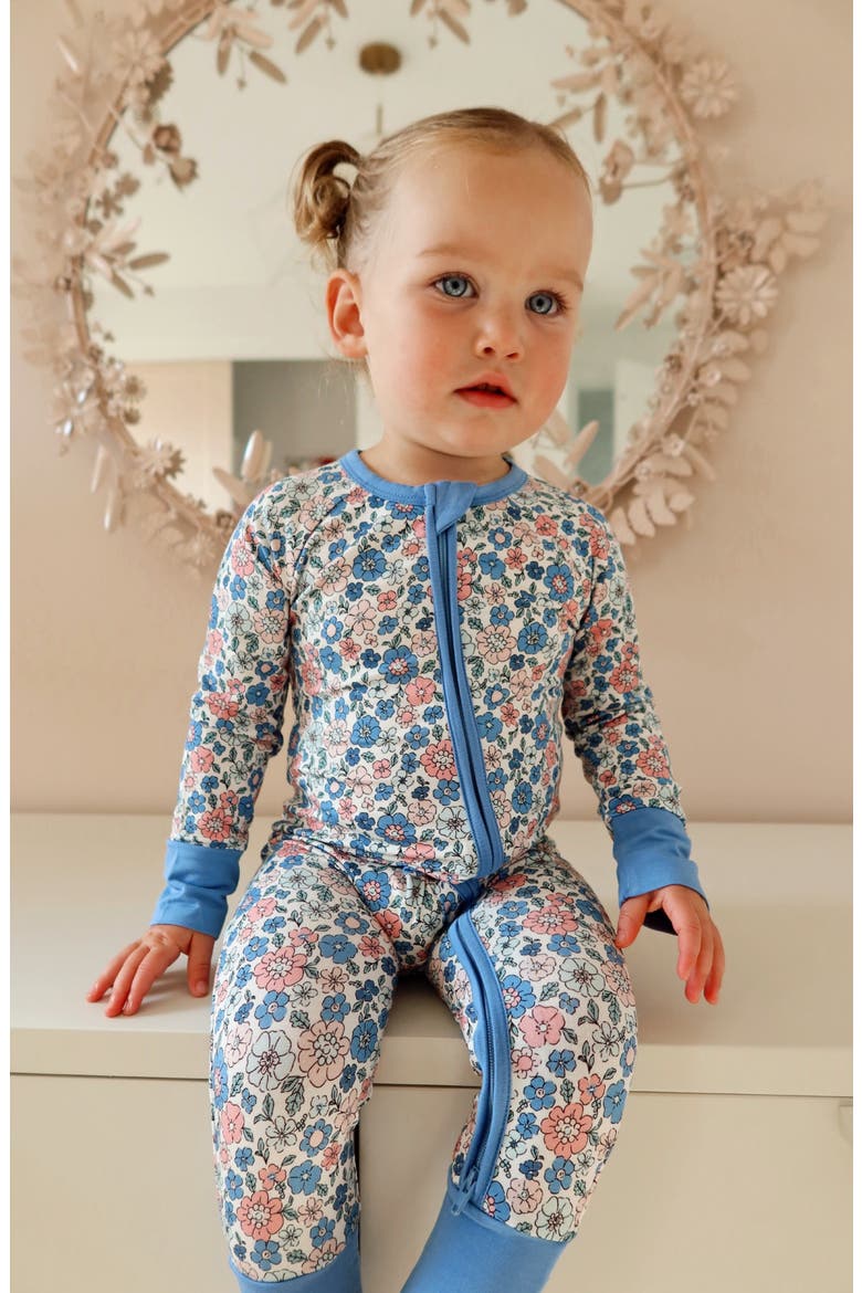 Lily Floral Romper, Alternate, color, Lily Floral