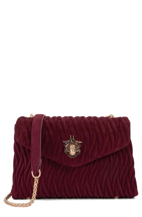 Darling Matelassé Suede Crossbody Bag