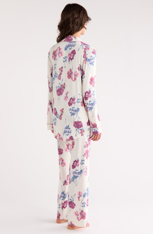 Nordstrom Rack Tranquility Long Sleeve Shirt & Pants Two-piece Pajama Set In Animal Print