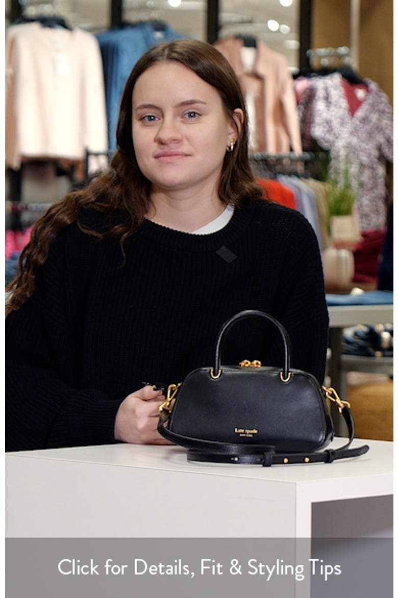 mini grace fine grain leather top handle bag video