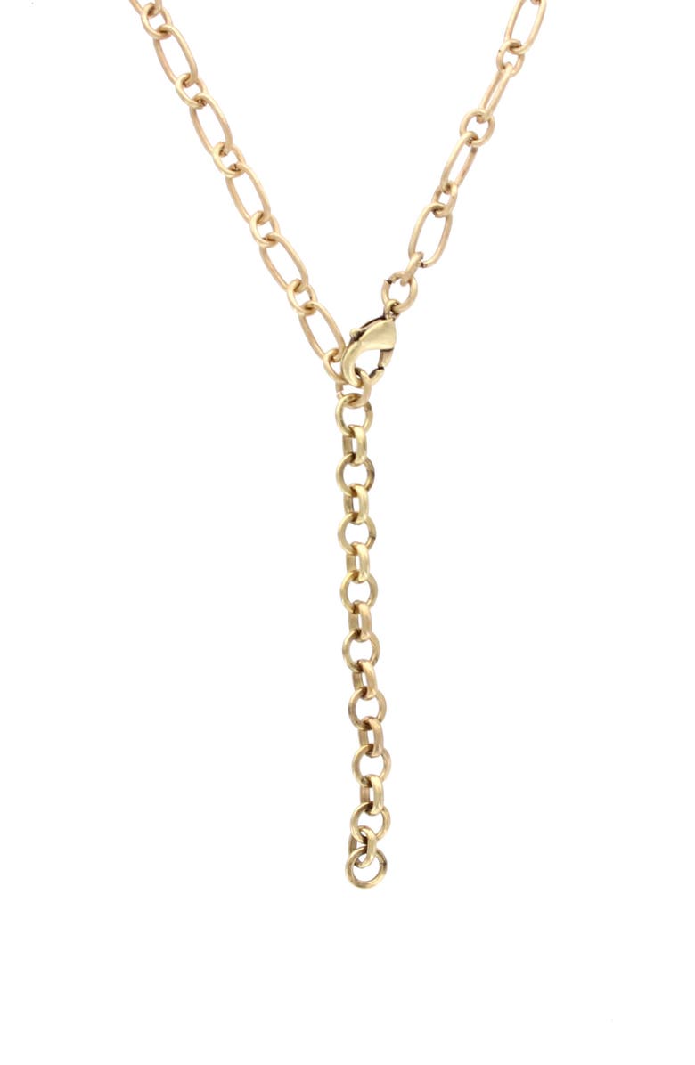 OLIVIA WELLES Eila Deco Bib Necklace, Alternate, color, Burnished Gold / Black