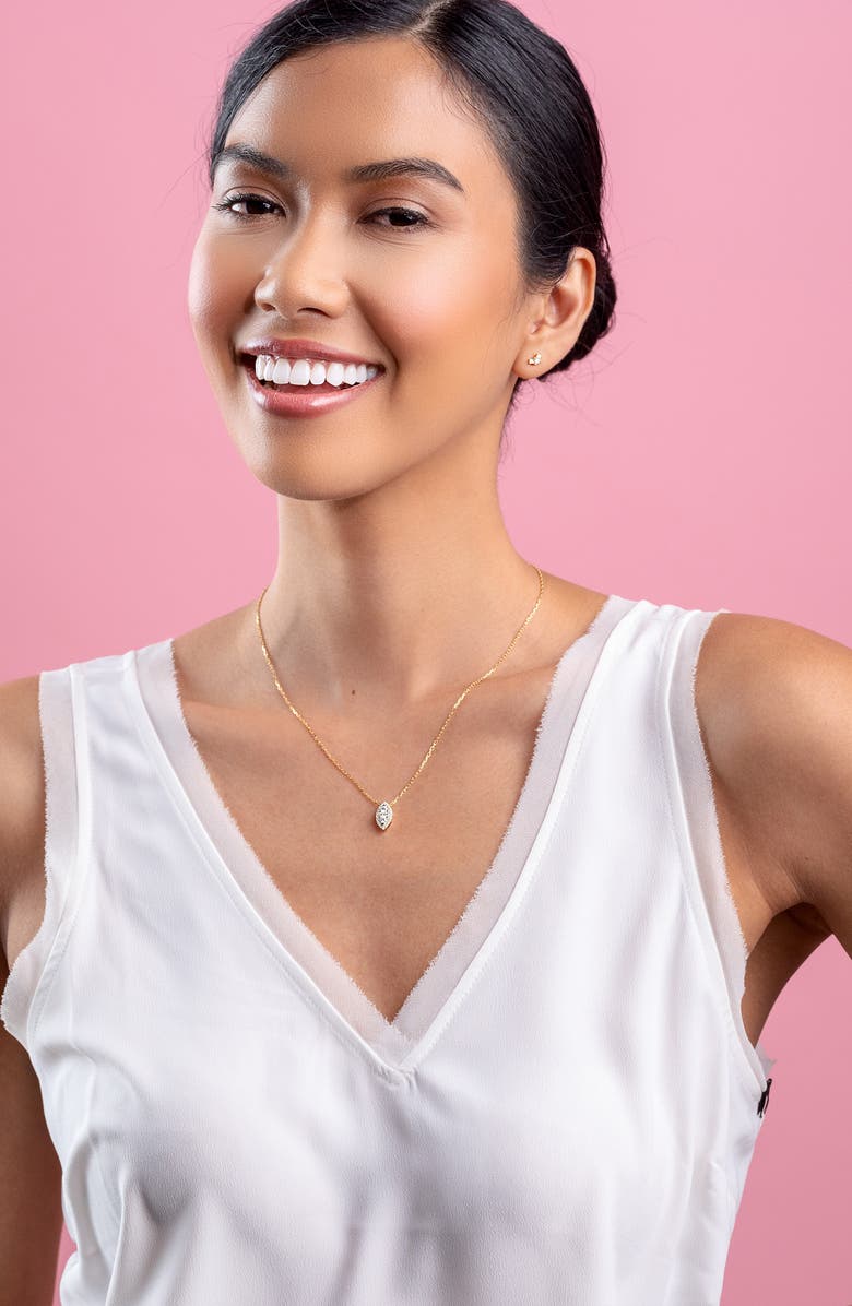 Bony Levy Mika Diamond Marquise Pendant Necklace, Alternate, color, 