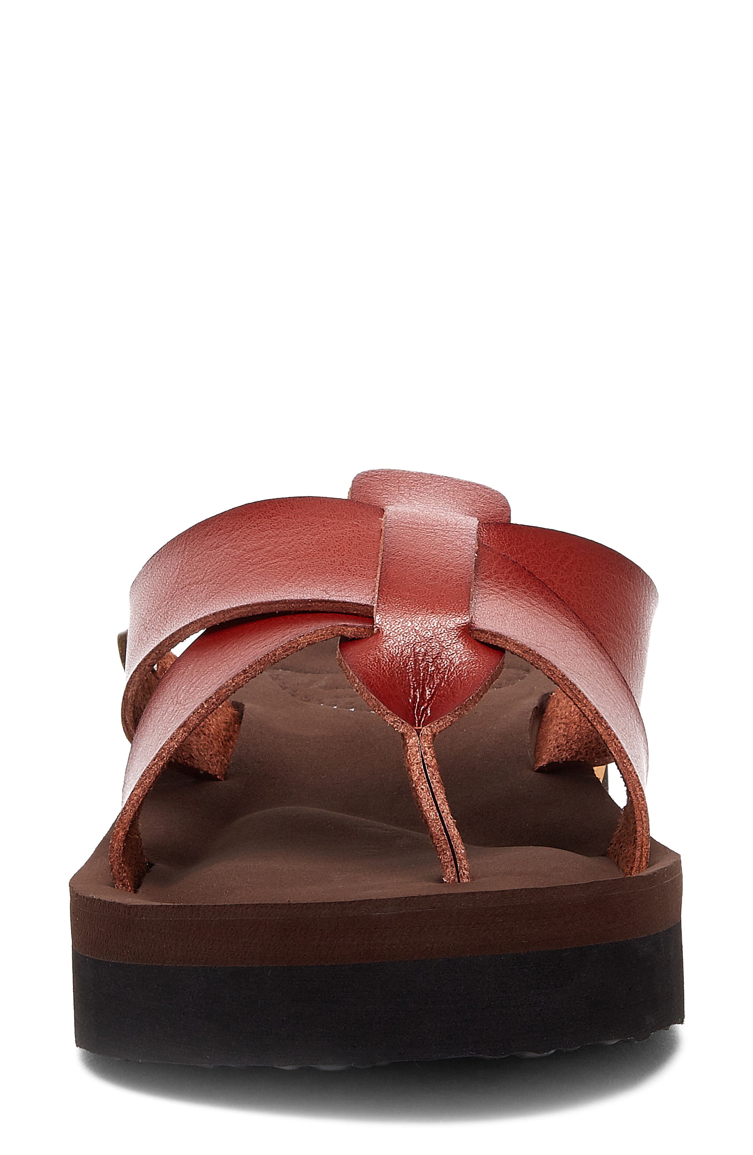 Wilmer Faux Leather Sandal, Alternate, color, BROWN