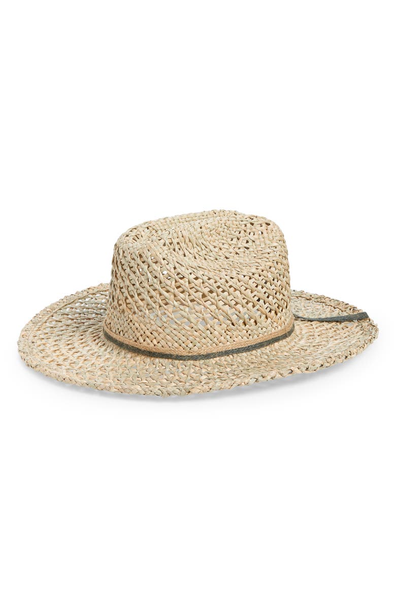 Wyeth Jessic Open Weave Straw Hat, Main, color, 