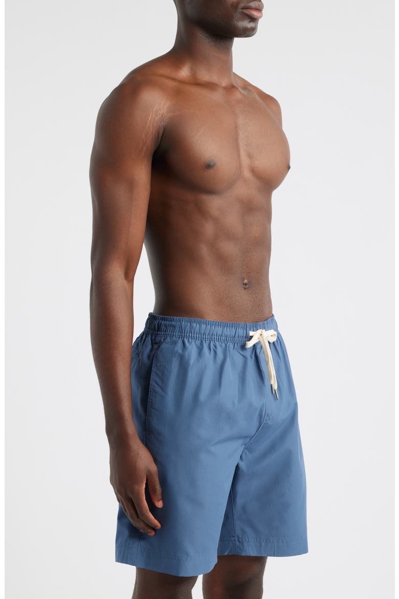 8-Inch Polyester Classic Swim Trunks, Alternate, color, BLUE SKYWAY
