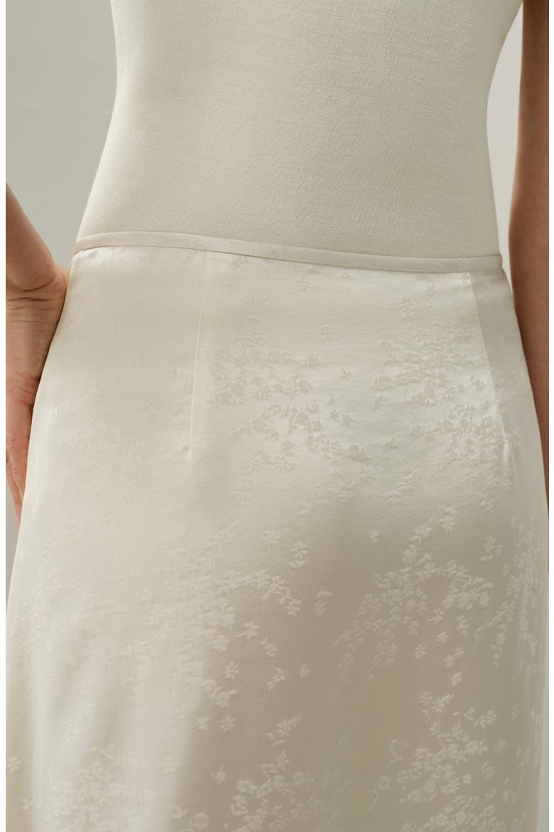 Women's Ying Jacquard Silk Skirt, Alternate, color, Lily White