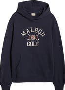 MALBON Fesque Crest Cotton Graphic Hoodie