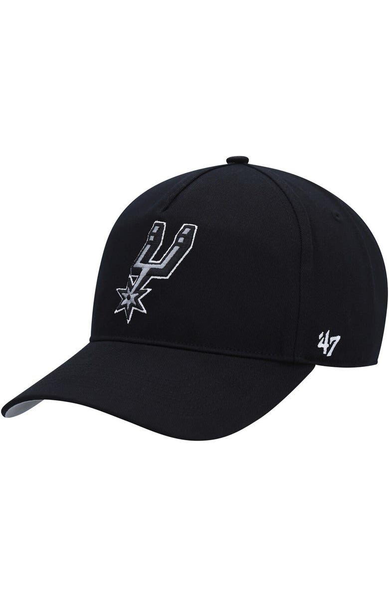 '47 Men's '47 Black San Antonio Spurs Hitch Snapback Hat, Main, color, Black