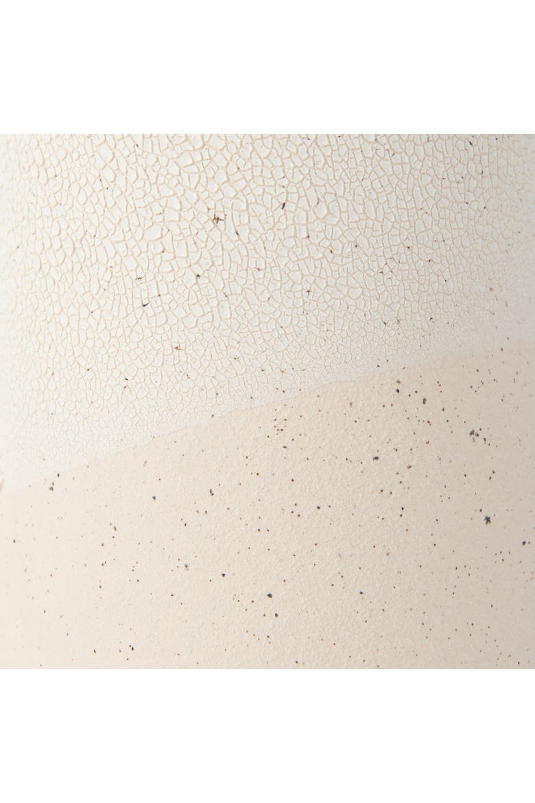 Salar Crackled Ceramic Vase, Alternate, color, Cream